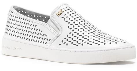 michael kors slip on sneakers white|michael kors platform sneakers.